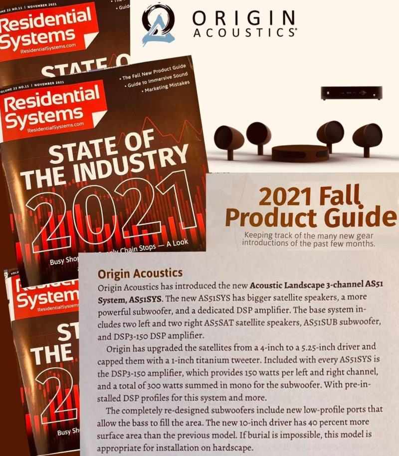 Residential Systems Magazine, 2021 Fall Product Guide - Origin ...